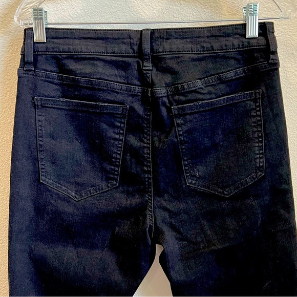 Pistola women Black distress skinny high rise jeans Frey hem Style Arielle Sz 31 - Picture 9 of 16